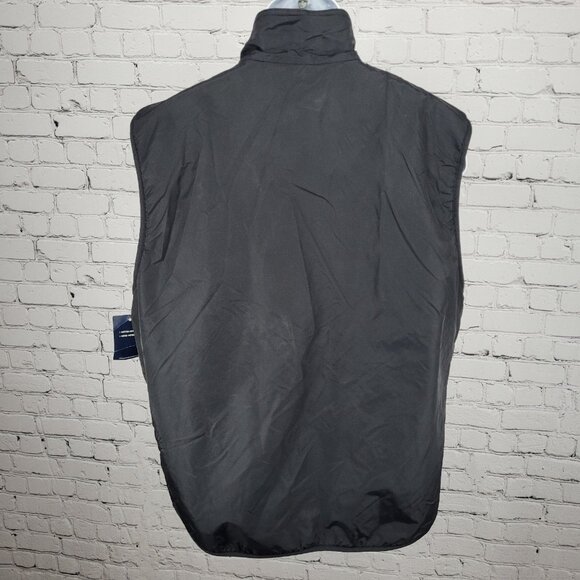 NWT Port Authority Black Soft Shell Water Wind Resistant Fleece Lined Zip Vest L - Picture 2 of 16